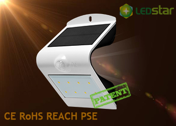 Solar LED Wall Light-1.5W White