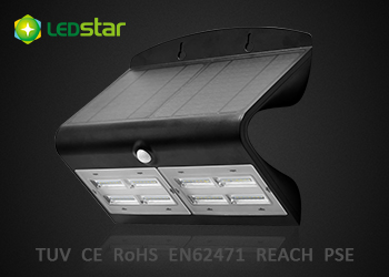 Solar LED Wall Light-6.8W Butterfly-Black